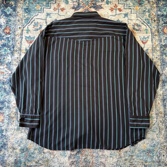 Vintage Ash Creek Trading Pin Striped Pearl Snap Shirt Size XXL - Picture 2 of 6